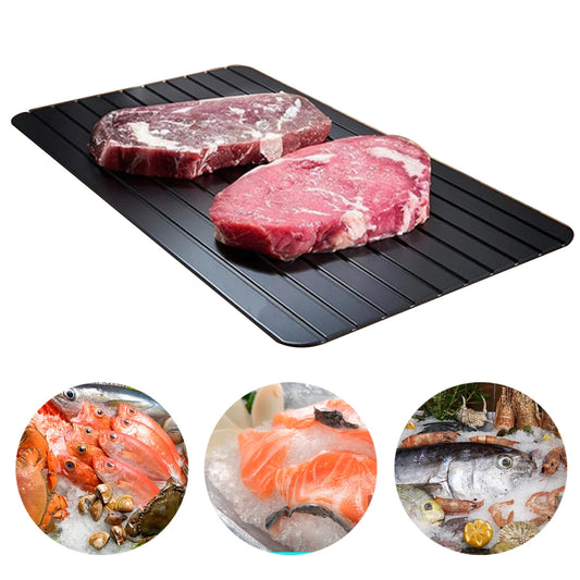 Aluminum Defrost Tray | Fast Defrosting Meat Tray Thawing Plate Frozen Food