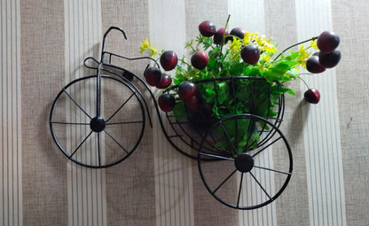 BICYCLE DESIGN WALL BASKET FOR HOME DECORATION
