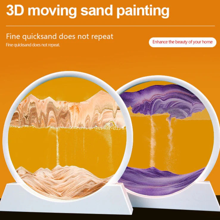 Sandscape Moving Round Glass