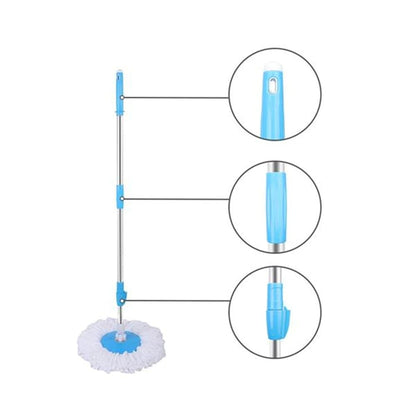 Premium 360 Spin Mop Home Cleaning System with Bucket | Re-usable | Color "Blue"