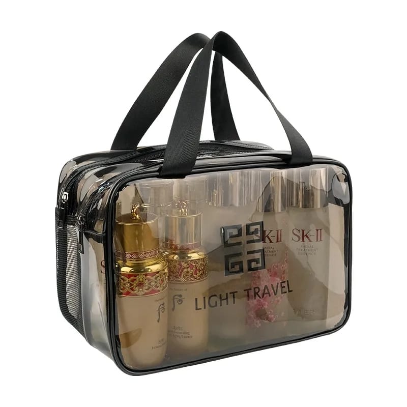 Stylish Dual-Zip Cosmetic Storage Bag
