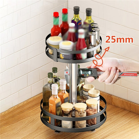 360° Kitchen Rotating Storage Rack